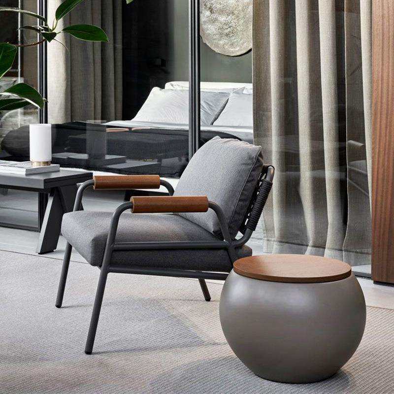 北欧户外休闲藤编单人椅室外庭院阳台简约露天铝合金柚木沙发组合,模玩/动漫/周边/娃圈三坑/桌游,模型制作工具/辅料耗材,淘宝优惠券,粉丝福利购,淘宝优惠卷