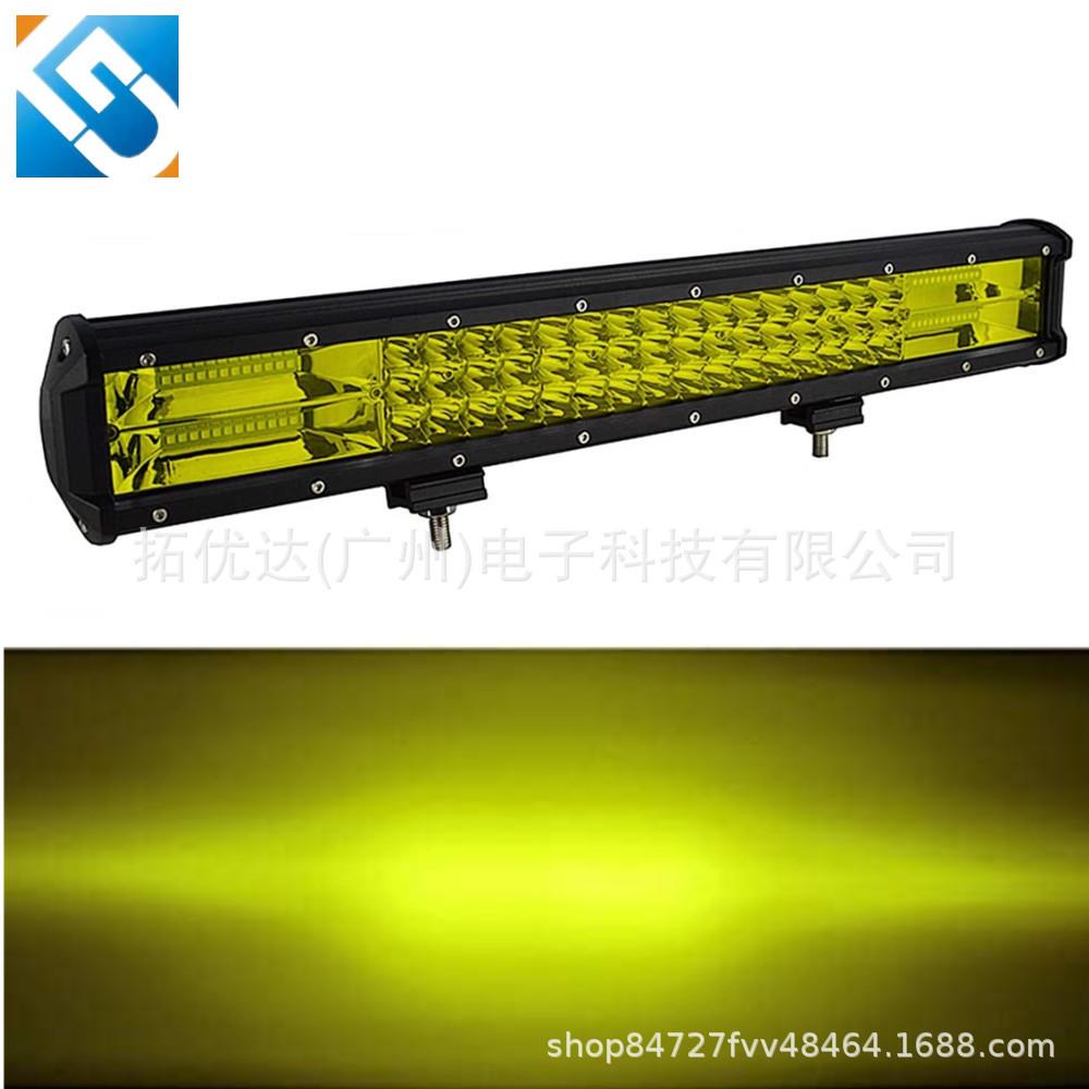 汽车led长条灯三目288W越野车顶96LED改装中网射灯货车卡车杠灯