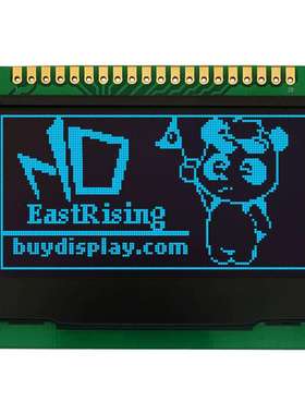 蓝色2.4寸OLED显示屏/显示模块/12864/128x64点阵配转接板