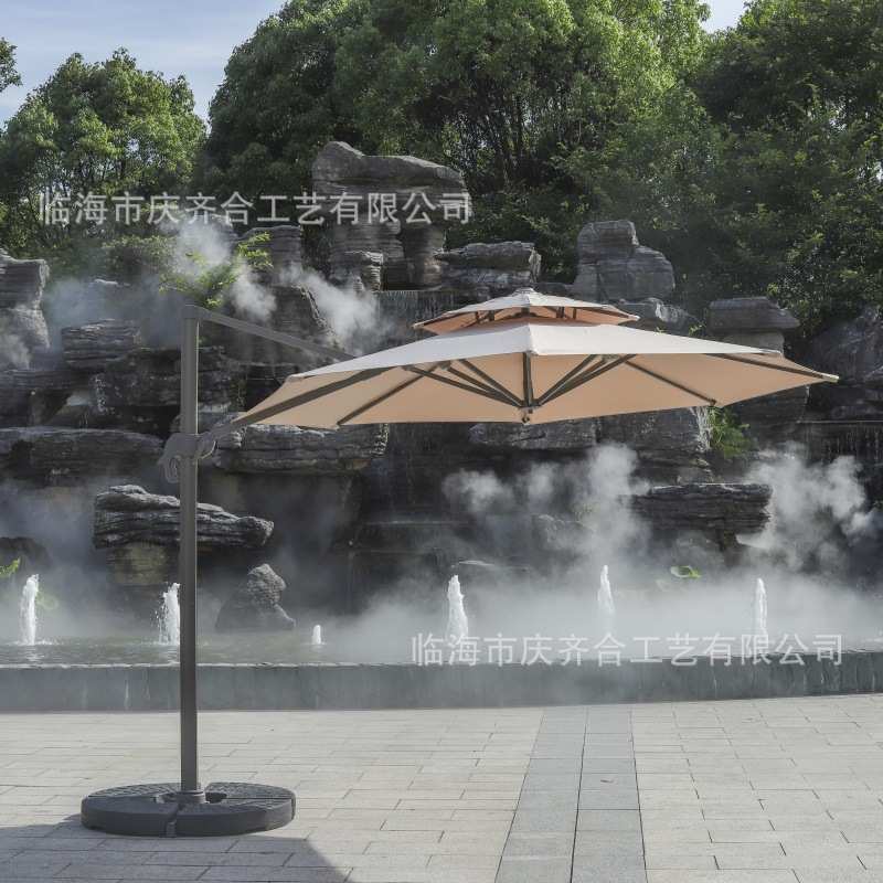 户外休闲别墅酒店泳池厂家直销3m圆形罗马伞庭院遮阳伞
