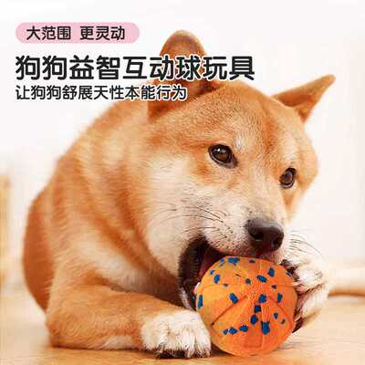 宠物智能狗玩具球ETPU爆米花跳跳逗狗球弹跳旋转多功能用品