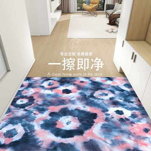 入户门地垫美式门口进门脚垫皮革pvc免洗可擦家用玄关地毯可裁剪