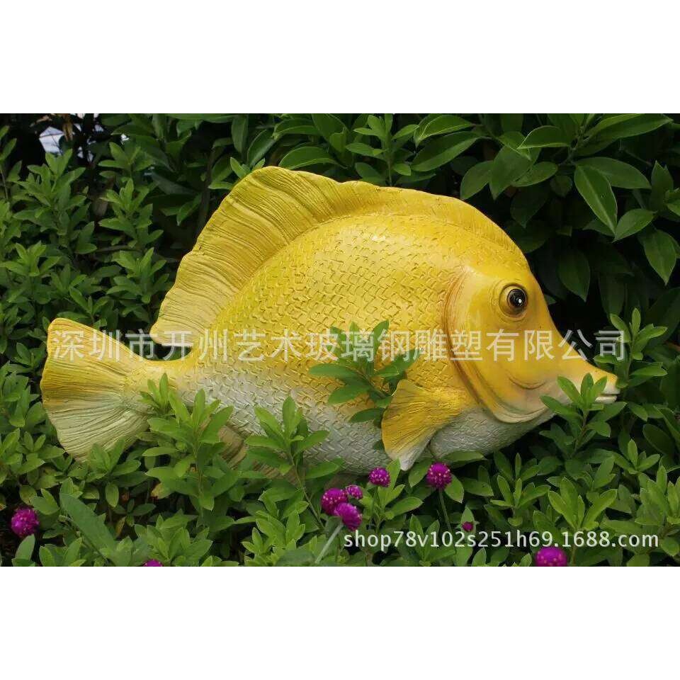 厂家出售热带雨林鱼雕塑园林景观雕塑户外房产水池庭院景区装饰品