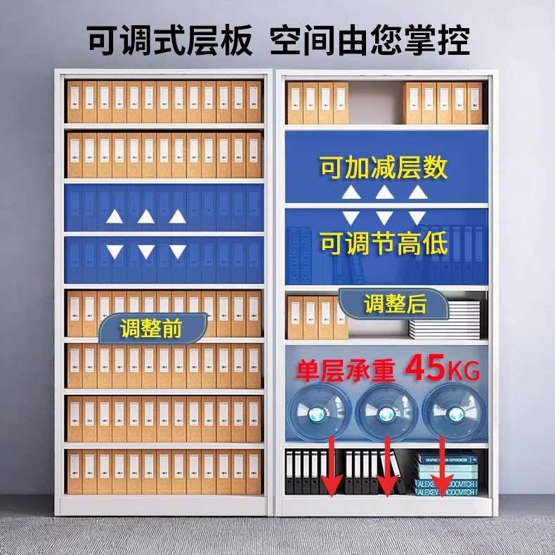 广州佛山深圳钢制办公室文件柜财务凭证柜资料柜档案柜带锁铁皮柜图片