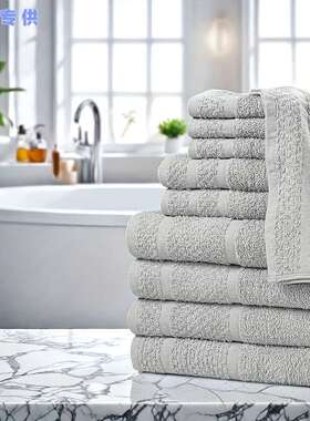 Absorbent Cotton Towels 10pcs Absorbent Soft Cotton Bath跨境