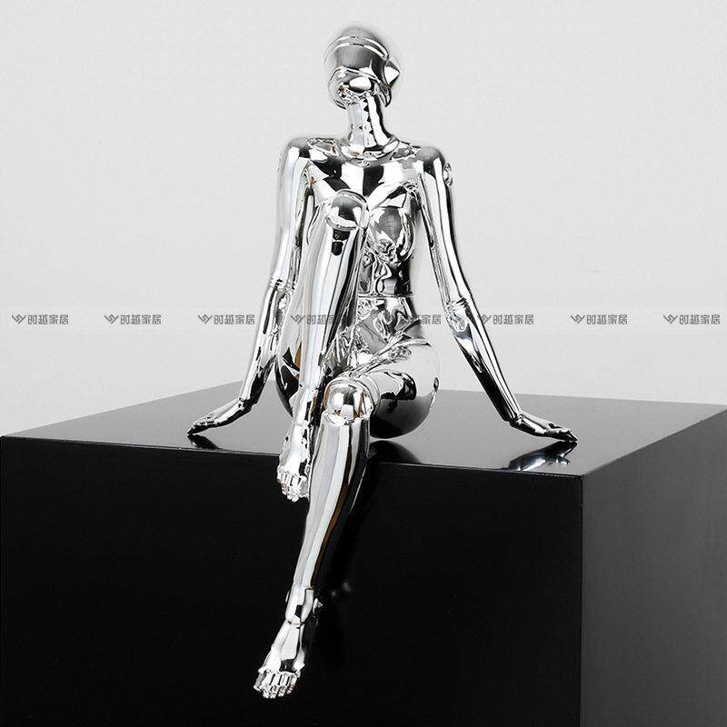 网红潮流空山基机械姬女神科技感装饰品场景摆件客厅电视柜电脑桌