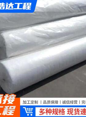 600g长丝针刺无纺土工布 涤纶聚酯公路养护保湿透水白色土工布
