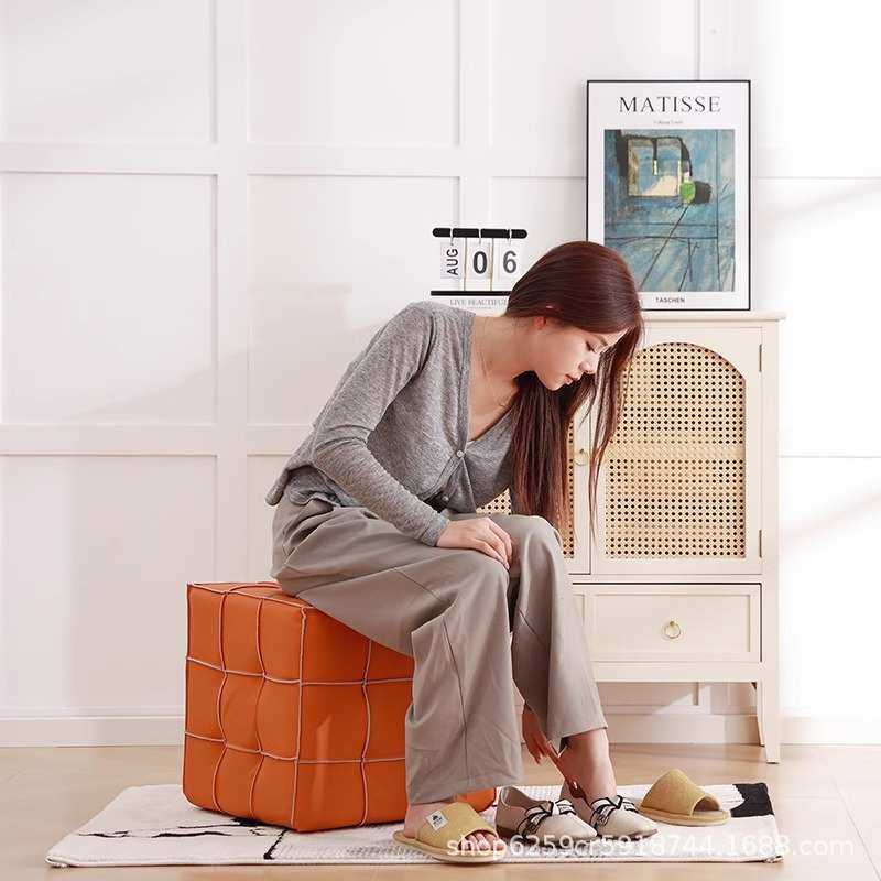 亚马逊家用沙发凳子脚踏凳皮墩子客厅实用坐凳方凳创意换鞋凳,模玩/动漫/周边/娃圈三坑/桌游,模型制作工具/辅料耗材,淘宝优惠券,粉丝福利购,淘宝优惠卷