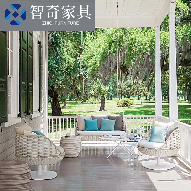 户外吊床网红秋千创意藤编吊椅吊篮阳台室内民宿鸟巢懒人藤椅躺床