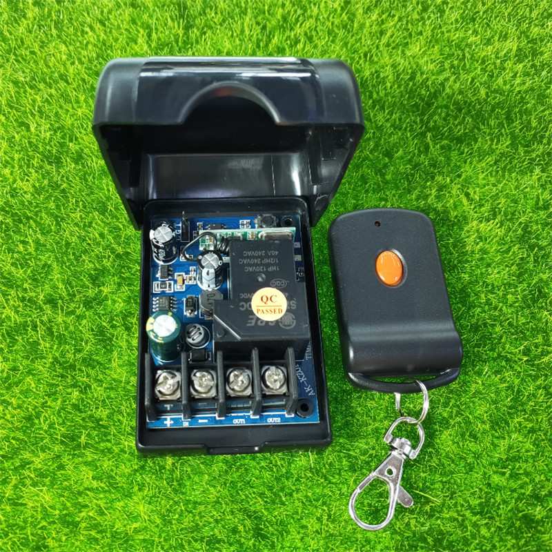 蝴蝶单键遥控12V-48V30A单路车灯喇叭灯具水泵电源改装开关控制器