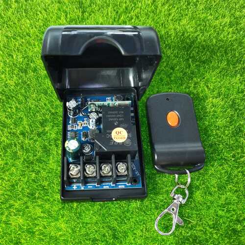 蝴蝶单键遥控12V-48V30A单路车灯喇叭灯具水泵电源改装开关控制器