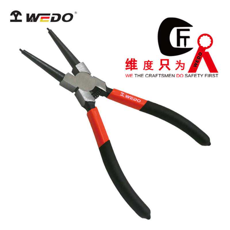 WEDO维度工业级轴用直口卡簧钳7寸9寸卡簧钳子内外卡钳小型挡圈钳