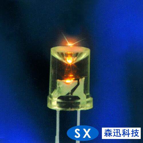 f5内凹led灯珠 橙光led灯珠 0.06w发光二极管 LED灯珠插件