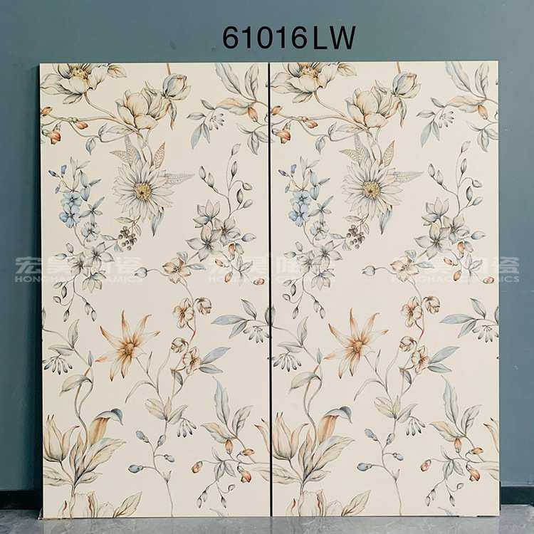 莫兰迪植物花片600x1200复古浴室卫生间背景墙砖仿古瓷砖仿古