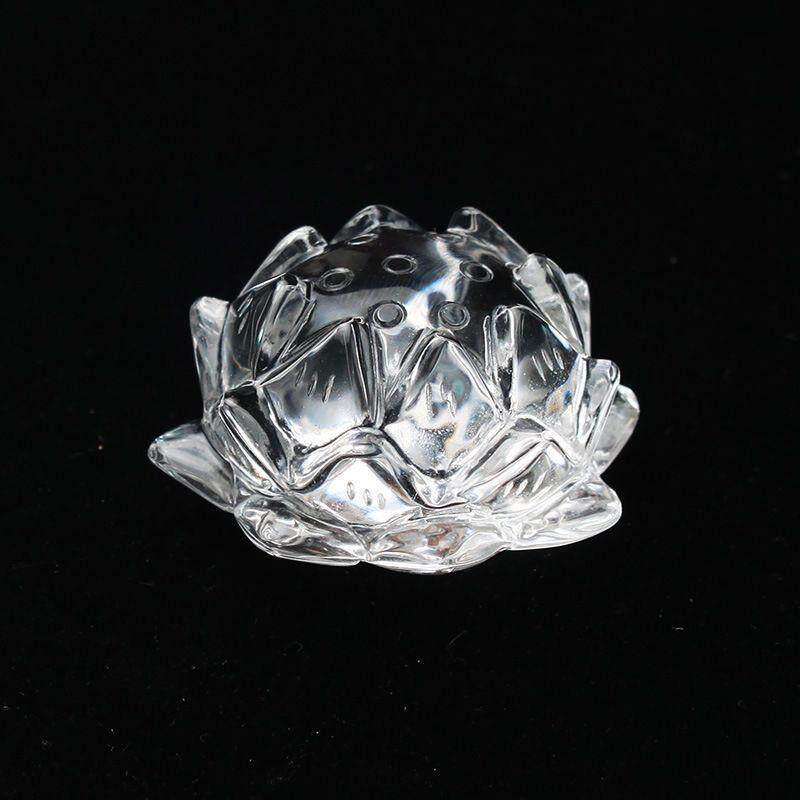 汇帆珠宝白水晶莲花摆件 供佛器具 手工雕刻打磨