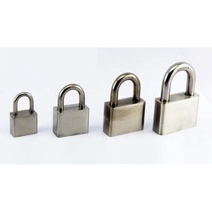 嘉洋锁具 SUS304不锈钢挂锁 不锈钢包梁挂锁 通开不锈钢挂锁