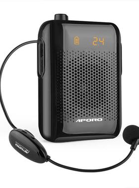 APORO T30 2.4G无线蓝牙大功率专业扩音器教学导游促销防疫跨境