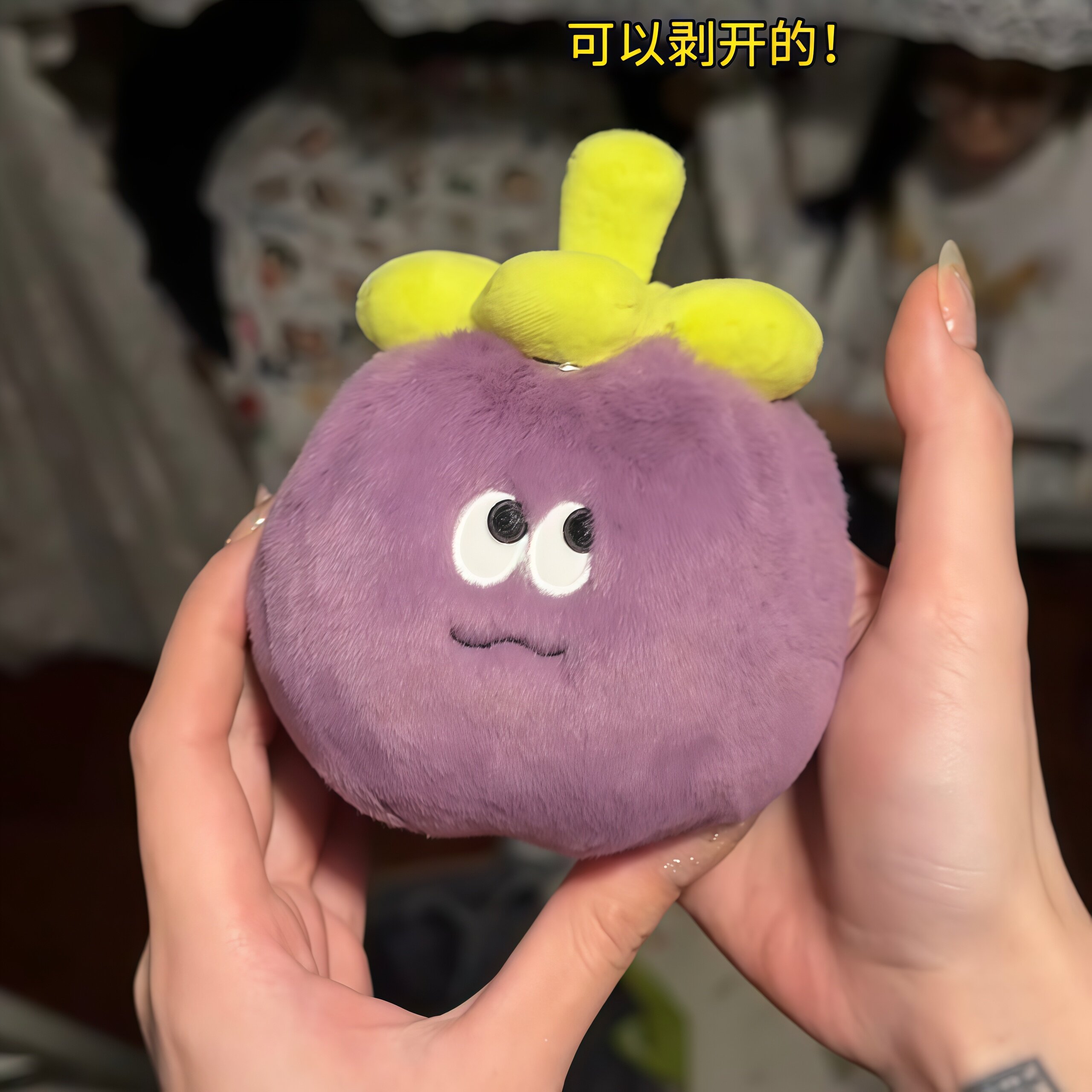 山竹毛绒挂件可藏礼物