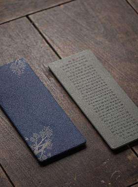 UMC7中式复古纯手工吸水石材干泡盘壶承干泡台小茶台托盘华庚