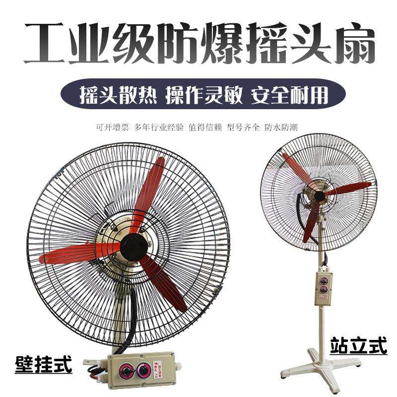 FB-500/600防爆落地扇落地式摇头扇壁挂式工业风机壁扇电风扇220V