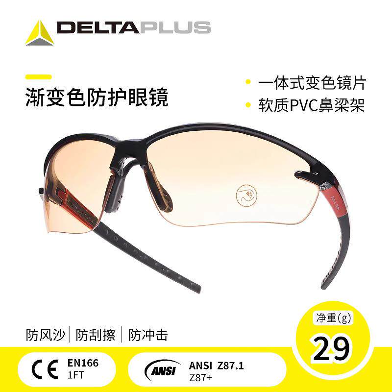 代尔塔101110护目镜骑行骑车透明平光骑行防飞溅防飞沫男女防护