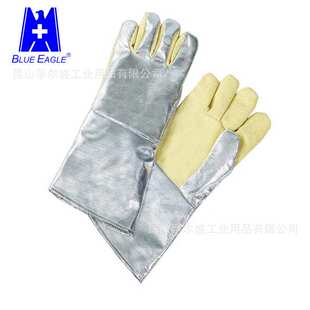 厂家直销AL145铝箔耐高温防热手套 防福射热防喷溅炼钢厂防护手套