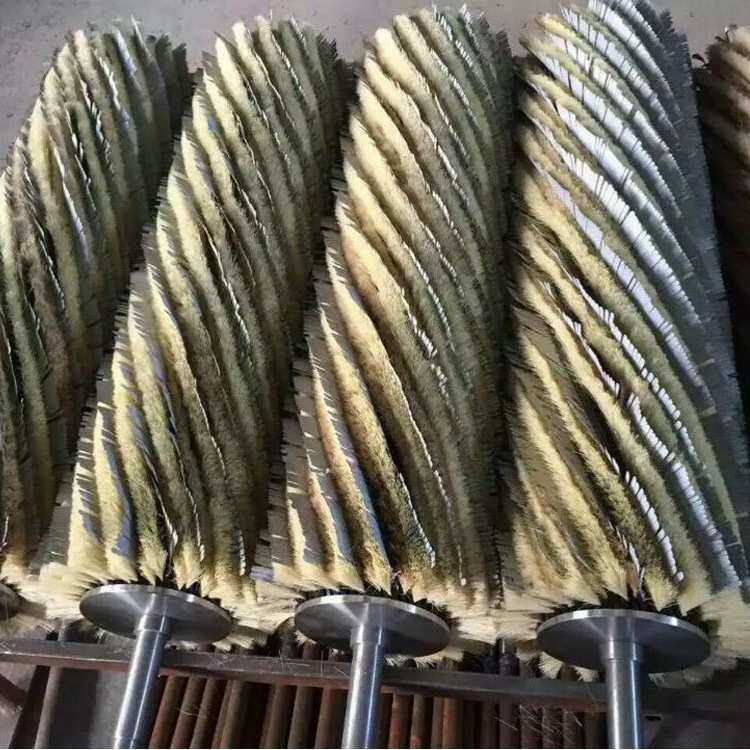 厂家直供砂光机除尘毛刷辊木工机械打磨抛光去毛刺剑麻毛刷辊