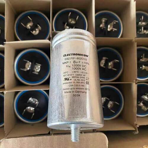 进口德国 E62.F81-802D10 8UF 1200V ELECTRONICON 4插片 电容器