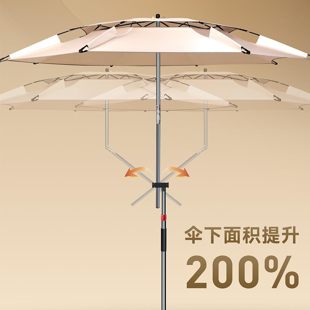 钓鱼伞户外遮阳伞2024新款五代拐杖雨伞防晒防雨万向大钓伞l