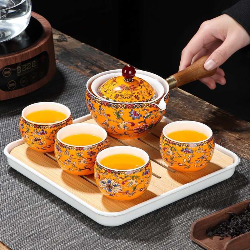 户外懒人泡茶神器旅行茶具套装便携式快客杯自动旋转功夫茶壶茶杯