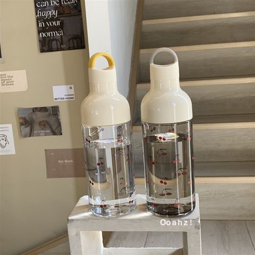 樱桃冷泡杯~出口货tritan料随行水杯 咖啡泡茶大容量可爱便携水壶