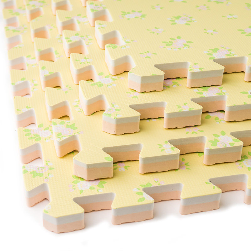 加厚2CM仿木纹泡沫拼接地垫地板垫卧室婴儿童爬爬垫宝宝爬行垫夏