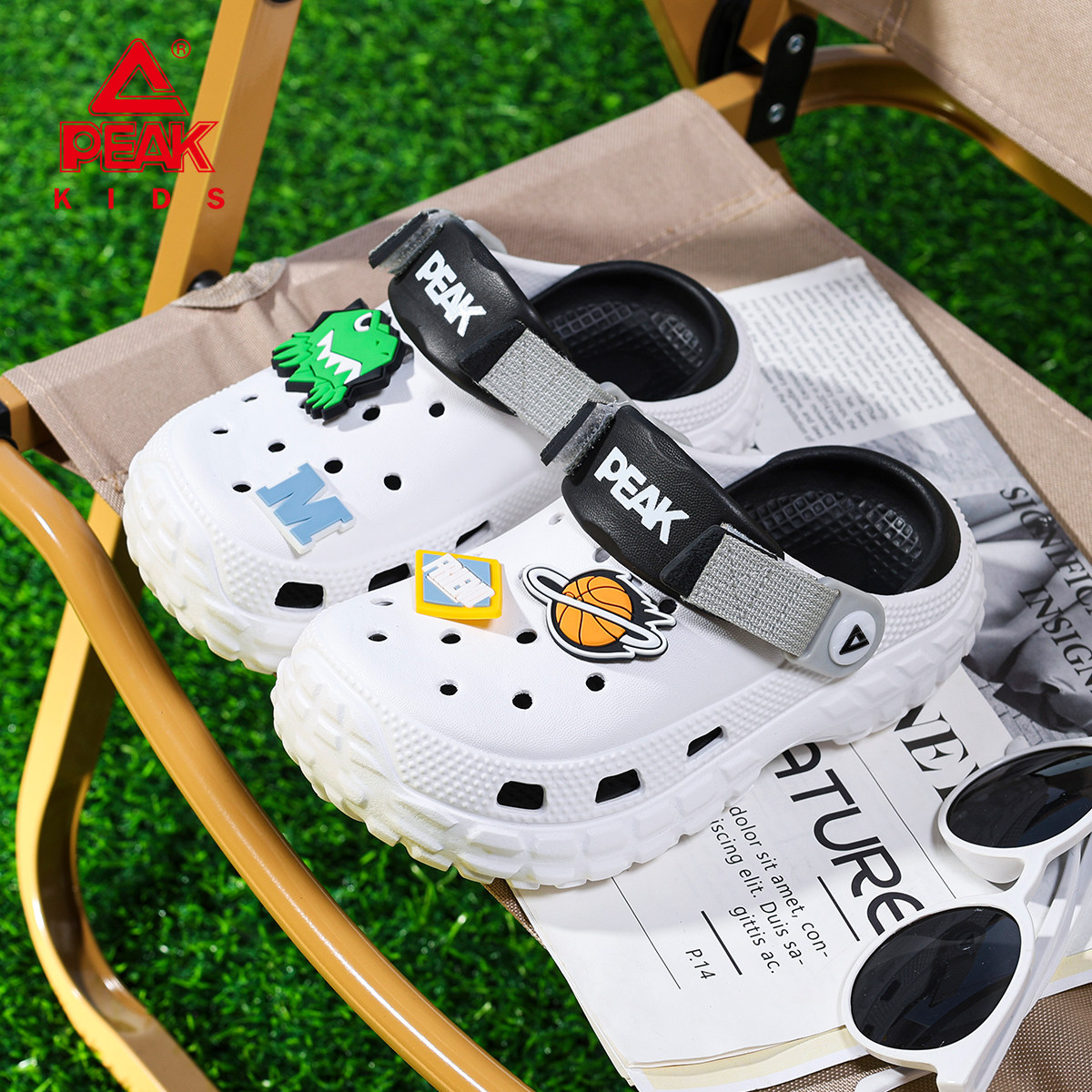 匹克男童洞洞鞋夏季沙滩外穿软底儿童拖鞋2026新款女童防滑凉鞋