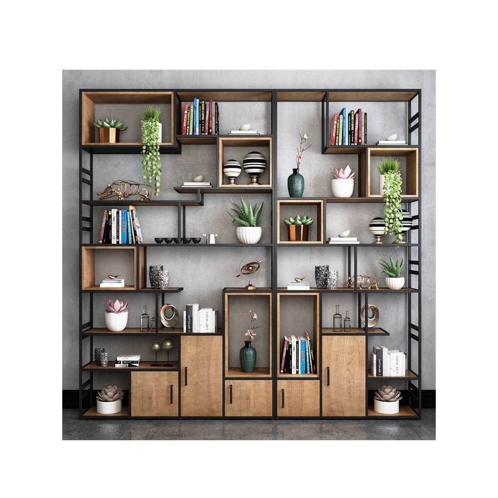 铁艺置物架展示架书隔断柜办公室落地玄关储物家具房装饰展示书架,3C数码配件,摄像机配件,淘宝优惠券,粉丝福利购,淘宝优惠卷