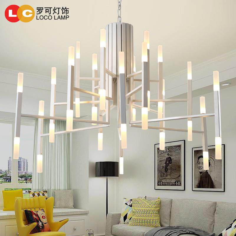现代简约家用卧室大厅客厅吊灯创意个性餐厅灯咖啡北欧Chandelier