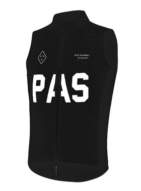 PAS 2024春夏黑色薄款骑行服防雨防风夹克风衣轻量级骑车背心马甲