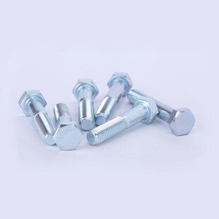 8.8级镀锌半牙外六角螺丝加长高强度螺栓M5M6M10M12M14M16M18 M30