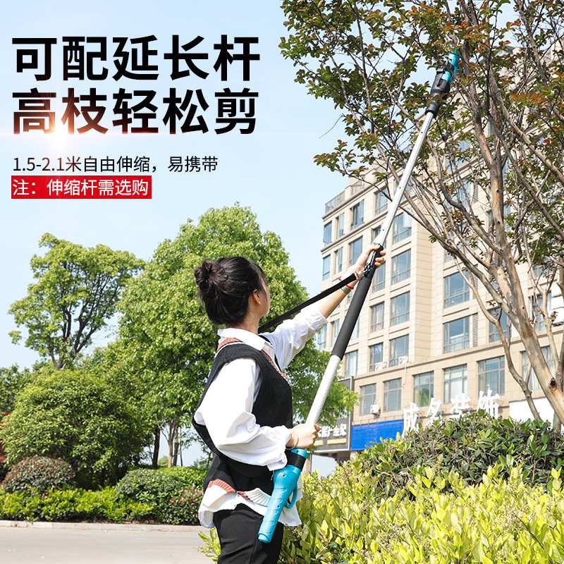 舒畅电动果树剪刀锂电池充电式枝剪园艺剪无线电动修枝剪园林剪刀图片