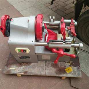 水暖管道电动切管套丝机   小型螺纹管套丝机    镀锌水管套牙机