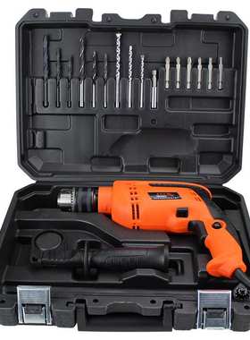 19件套 手电钻工具箱 13mm冲击钻家用套装 电动工具箱034-1