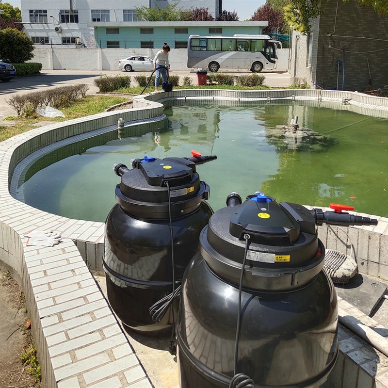 鱼池过滤器锦鲤池塘室外过滤桶换水抽水水循环鱼缸清洗吸水器