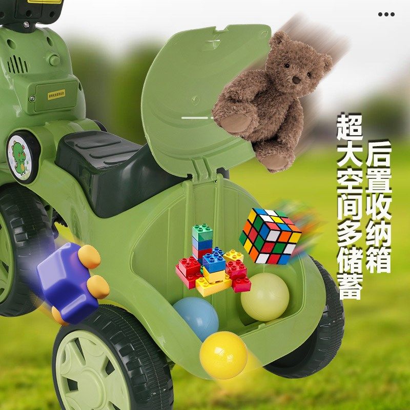 儿童三轮车1-5岁男女脚踏自行平衡车折叠轻便带音乐灯光小孩童车