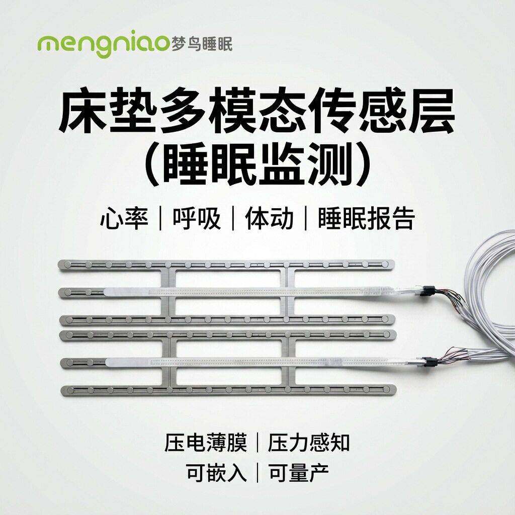 智能睡眠监测床垫枕头实时心率呼吸监测传感器定制适老化改造方案