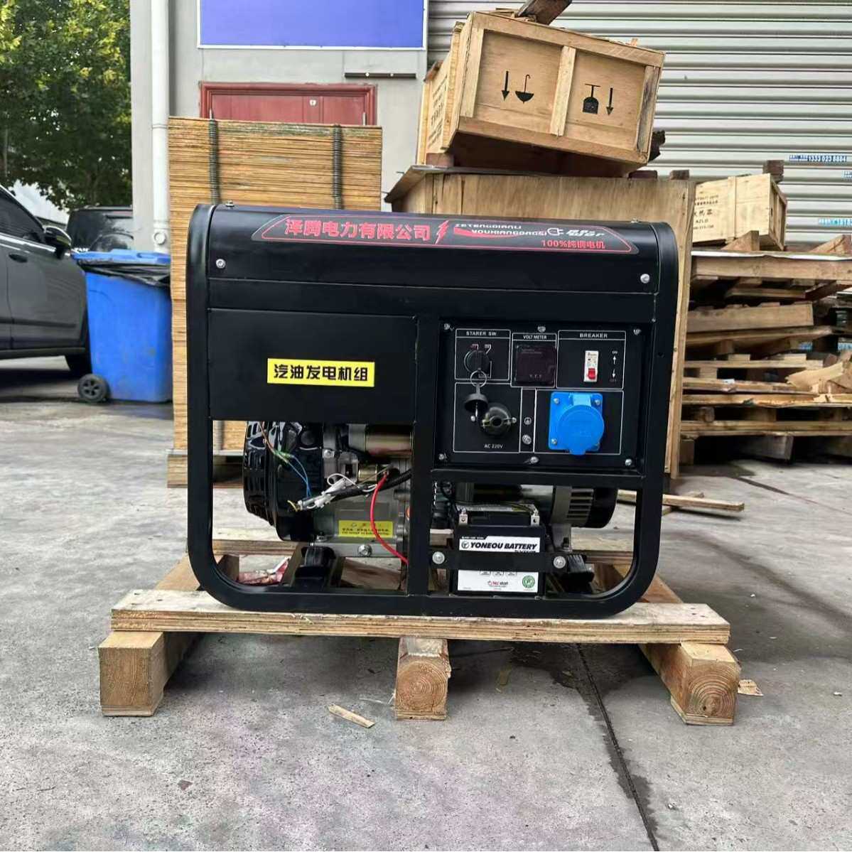 泽腾电力 230V/380V 5KW汽油发电机 SH6500E 纯铜电机 手/电启动