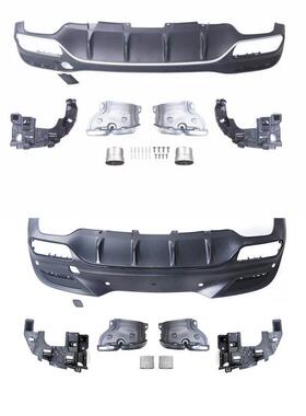 尾唇尾喉适用于AMG款奔驰GLE63 GLE coupe W292 W166 GLS63