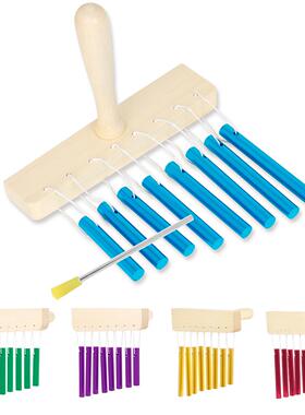 打击乐器风铃8音素风铃奥尔夫音乐教具敲击音管实心铝管八音风铃