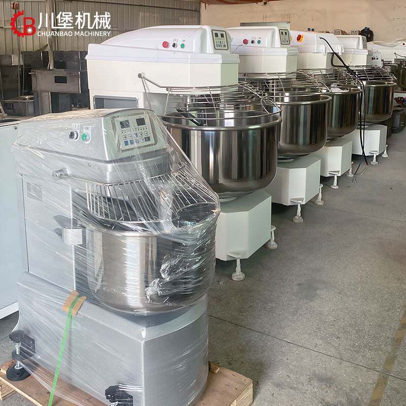 柏川40/60L双动双速和面机智能定时商用揉面机不锈钢全自动搅面机