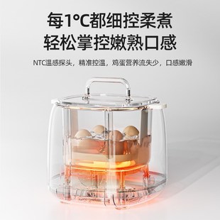 摩动煮蛋器小型早餐机2024新款 全自动断电家用多功能蒸煮鸡蛋神器