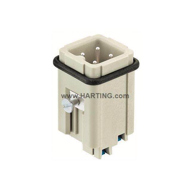 HARTING重载连接器 09200032634 4芯哈丁插头HAN-3A-M-QL快速连接