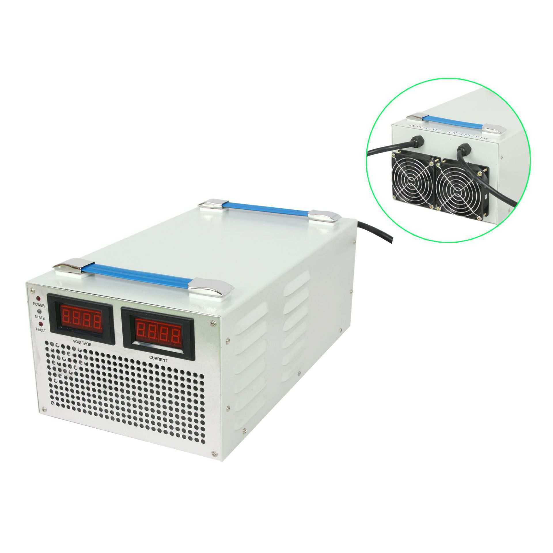 全自动 铅酸电池充电器 60v50A 48V60A 12V100A 智能电动叉车充电